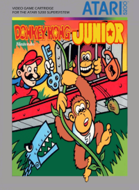 Donkey Kong Jr Atari 5200 US box art